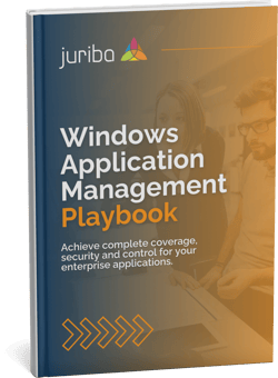 An image depicting the front cover of the Windows Application Management Playbook